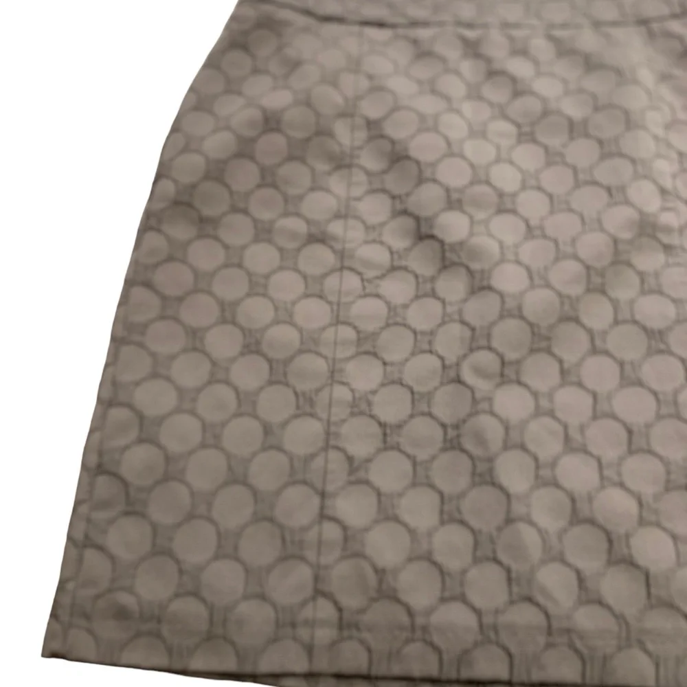 H&M | Gray Circle Print Skirt Size 12 Structured 23 Inch Length - Picture 12 of 13